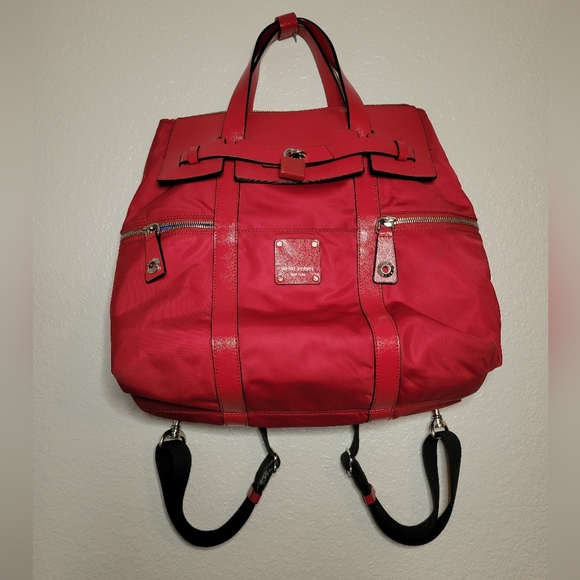 henri bendel red backpack
